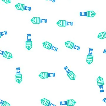 Countersink drill bit vector seamless pattern Stock Illustration