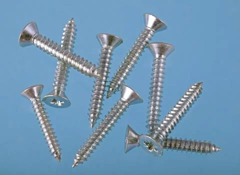 Countersunk wood screws Stock Photos