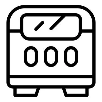 Countertop bread machine icon outline vector. Culinary appliance Stock Illustration