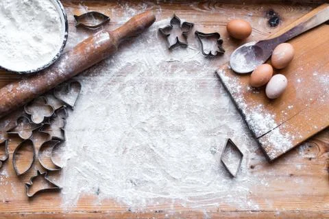 Countertop flour Stock Photos