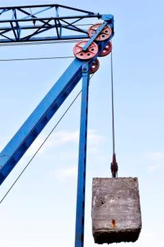 Counterweight on the cable car Stock Photos