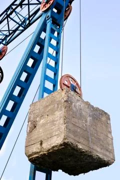 Counterweight on the cable car Stock Photos