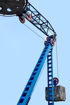 Counterweight on the cable car Stock Photos