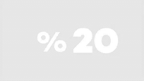 Counting from 1 to 20 percent Stock Footage 139935079