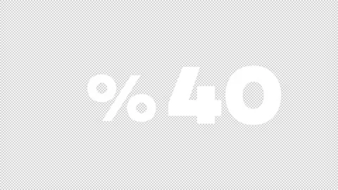 Counting from 1 to 40 percent Stock Footage 139935087