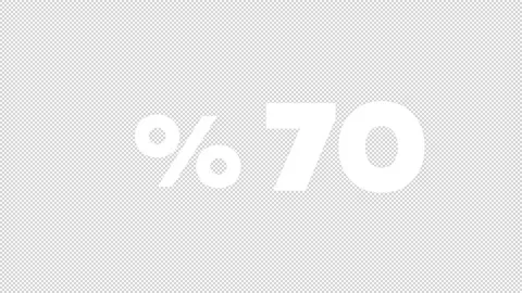 Counting from 1 to 70 percent Stock Footage 139935615