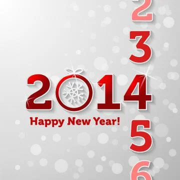 Counting 2014 Stock Illustration