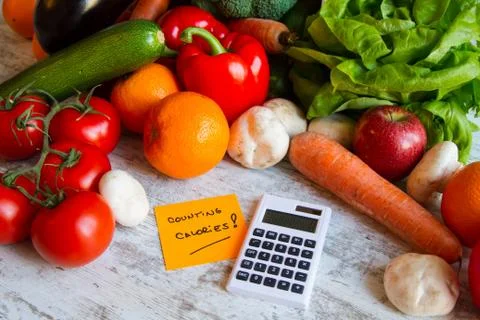 Counting calories Stock Photos