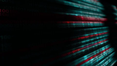 Counting of digital code , Digital code run on screen,Computer language algorith Stock Footage 120225919