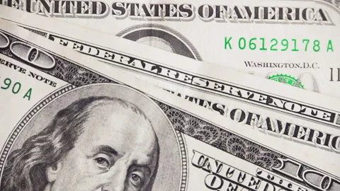 Counting Dollar Banknotes from One to One Hundred Stock Footage 130257826