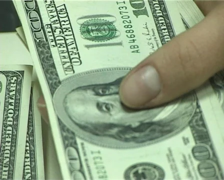 Counting dollars Stock-Footage 349557