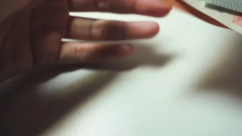 Counting euro banknotes Stock Footage 77782568