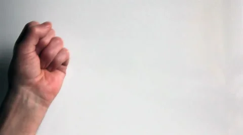 Counting on fingers to five Stock Footage 5229161