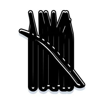 Counting five tally marks score illustration Stock Illustration