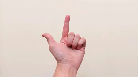 Counting Gesture with Five Fingers Vídeos de archivo 343906359