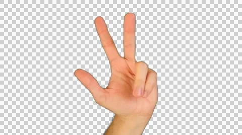 Counting on Hand from 1 to 5 Stock Footage 47742482