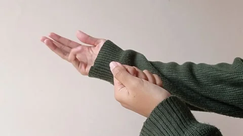 Counting with the hand until the ten Stock Footage 150599530