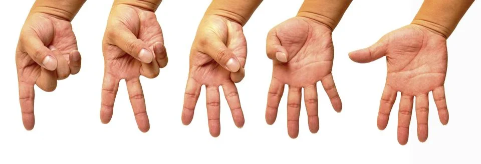 Counting hands Stock Photos