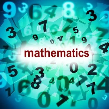 Counting mathematics meaning one two three and number educating Stock Illustration