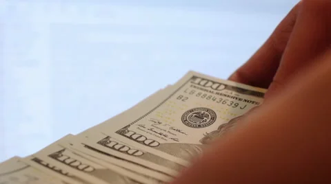 Counting Money 3 Stock Footage 49450421