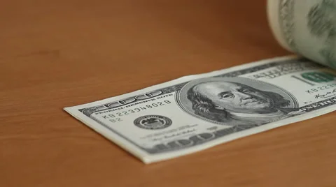 Counting money close-up Stock Footage 42465584