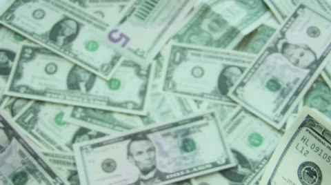 Counting money Video stock 304756