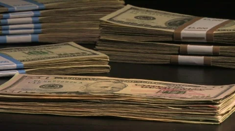 Counting Money Video stock 512149