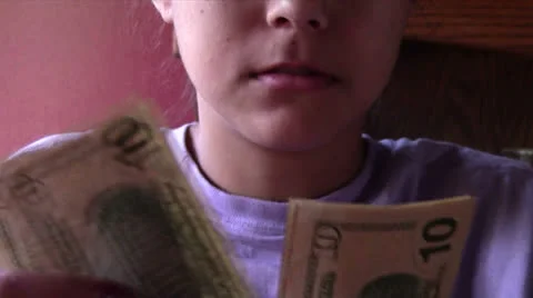 Counting Money Video stock 23438816