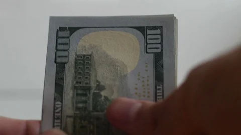 Counting money Stock Footage 73673997