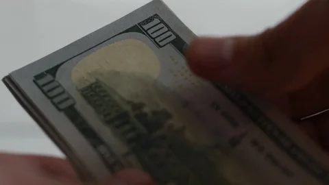 Counting money Stock Footage 73674016