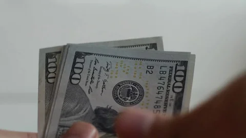 Counting money Stock Footage 73674082