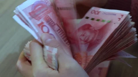 Counting money Stock Footage 154080949