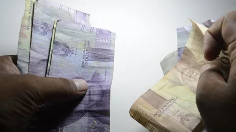 Counting money Video stock 224258258