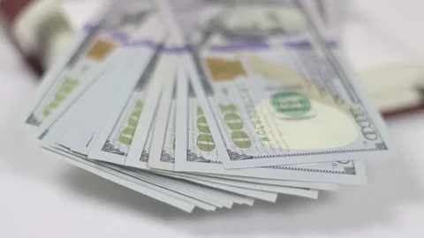 Counting Money Stock Footage 233858485