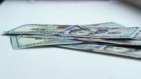 Counting money Stock Footage 269822071