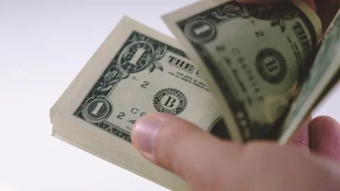 Counting money Video stock 289029881
