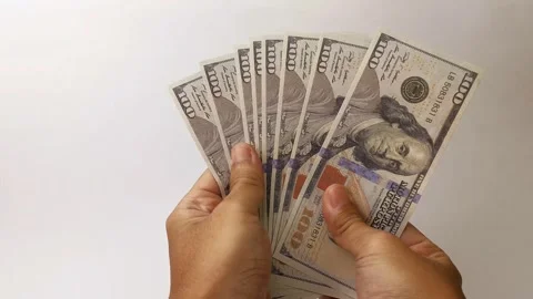 Counting money Stock Footage 312902666