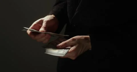 Counting money Video stock 314428476