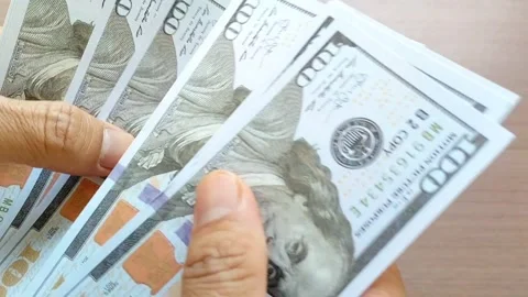 Counting money Stock Footage 327769467