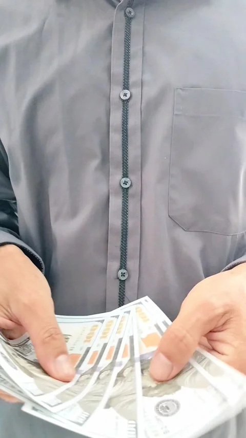 Counting money Video stock 327769469