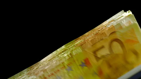 Counting Money Machine counting 50 Euro Bills Stock Footage 61317378