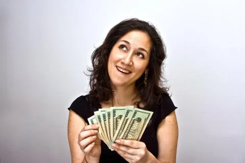 Counting money Stock Photos