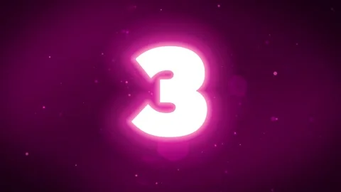 Counting number pink background Stock Footage 286278669