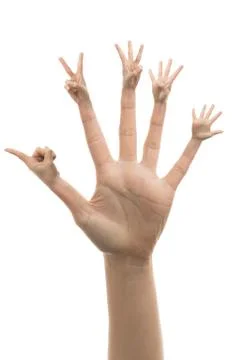 Counting numbers Stock Photos