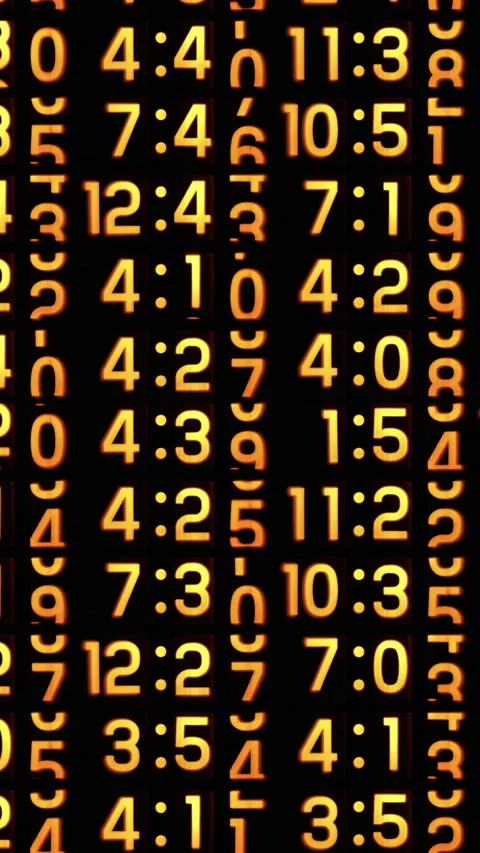 Counting numbers, time and code information in vertical Video stock 260665453