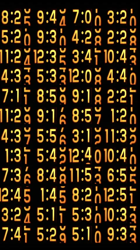 Counting numbers, time and code information in vertical Video stock 266909490