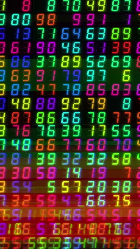 Counting numbers, time and code information in vertical Video stock 266921867