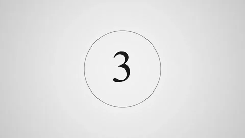 Counting numbers zero to five with cinematic motion and clean background fo.. Stock Footage 342511754