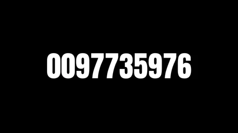 Counting Up To One Billion, White Number On Black Background Stock Footage 326668844
