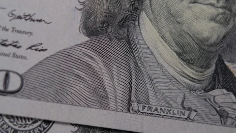 Counting One Hundred Dollars Banknotes On The White Table 스톡 동영상 93115844